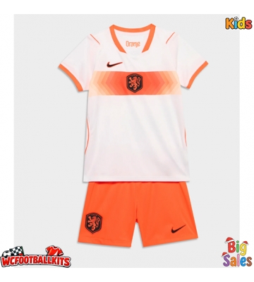 Netherlands Replica Away Stadium Kit for Kids World Cup 2026 Short Sleeve (+ pants)
